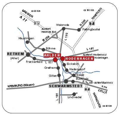 Karte Aller Leine Tal